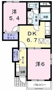 ピュールリヴィエールの間取り画像