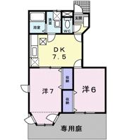 サンパティークBの間取り画像