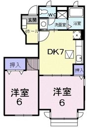 コンフォート朱雀Aの間取り画像