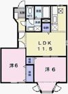 クールブラーシェAの間取り画像
