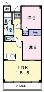 ロジュマン弘福の間取り画像