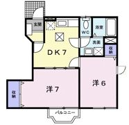 メイプル・ハイム Bの間取り画像