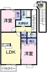 メゾンクレールAの間取り画像