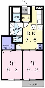 アムロッソ・野市の間取り画像