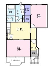 フローリッシュ小中野Bの間取り画像