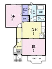 フローリッシュ小中野Bの間取り画像