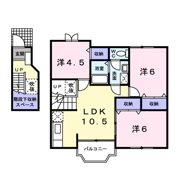 ライジングサン山ノ上の間取り画像