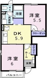 フロールの間取り画像