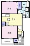 ヴァン・テ・アン中の原Aの間取り画像
