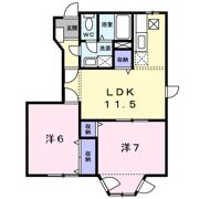 ブラサム平山Ⅱの間取り画像