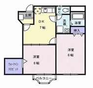 エステート川島 Bの間取り画像