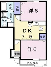 ヴィラ フォーシーズン Aの間取り画像