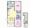 ランポーベルⅡ Aの間取り画像
