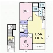 ランポーベルⅡ Bの間取り画像