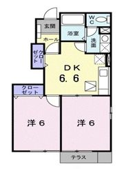 メゾンかつまた 東棟の間取り画像