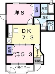 メゾン・アンソレイユの間取り画像