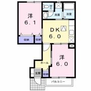 アンソレイエの間取り画像