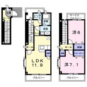 ヴィラ・イーストライトの間取り画像