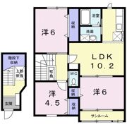 グランディールⅣの間取り画像