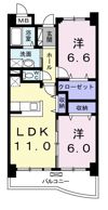 サンバーストMの間取り画像