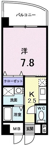 ディアコート ニシムラの間取り画像