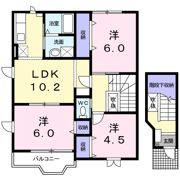 クレストールカサハラBの間取り画像