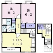 フルールメゾンAの間取り画像