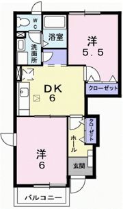 クレストールかなやまの間取り画像