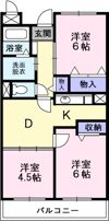 ブランドール板原の間取り画像