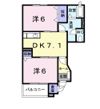 ヴァン・テ・アン中の原Bの間取り画像