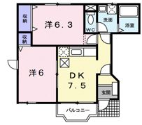 カルフールⅡの間取り画像