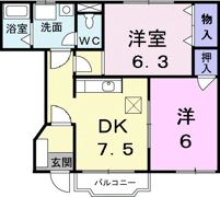 カルフールⅡの間取り画像