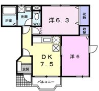 カルフールⅡの間取り画像