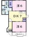 コーポ石川 Dの間取り画像