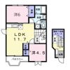 コーポ石川 Dの間取り画像