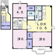 エスポワール Bの間取り画像