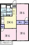 レジデンスリッチBの間取り画像
