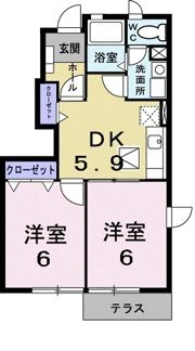 ヴィラシックⅤの間取り画像