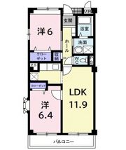 シャトル・国立の間取り画像