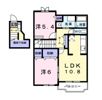 グリーンフェア Ⅱの間取り画像