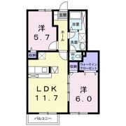 サニータウン中村南 Bの間取り画像
