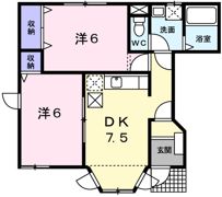 イーストサニーハイツヨシカワ2の間取り画像
