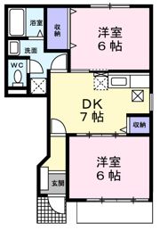 T＆Tレジデンス牛浜の間取り画像