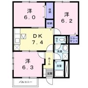 ピソソルアード東仙房の間取り画像