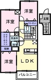 ヒルサイドスクエアⅠの間取り画像