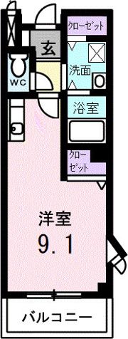 メゾンアンソレイユの間取り画像