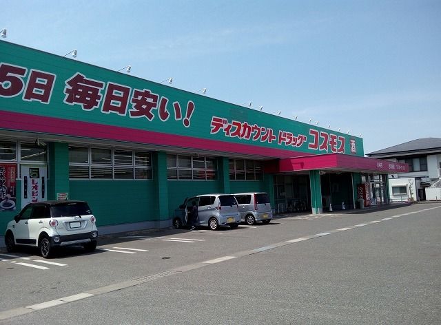 近くのドラッグコスモスまで350m（徒歩5分）
