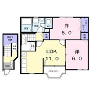 クレストール伊福の間取り画像