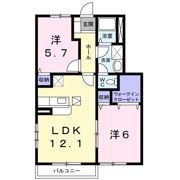 リブインクレストⅡの間取り画像