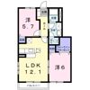 リブインクレストⅡの間取り画像